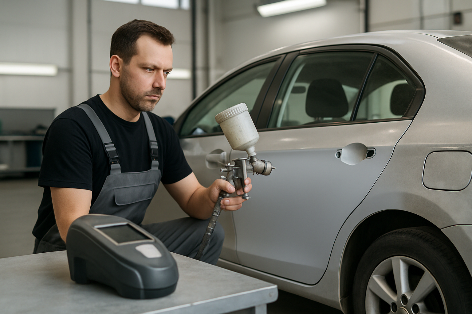 How Shops Match Paint on a Car That's Already Faded