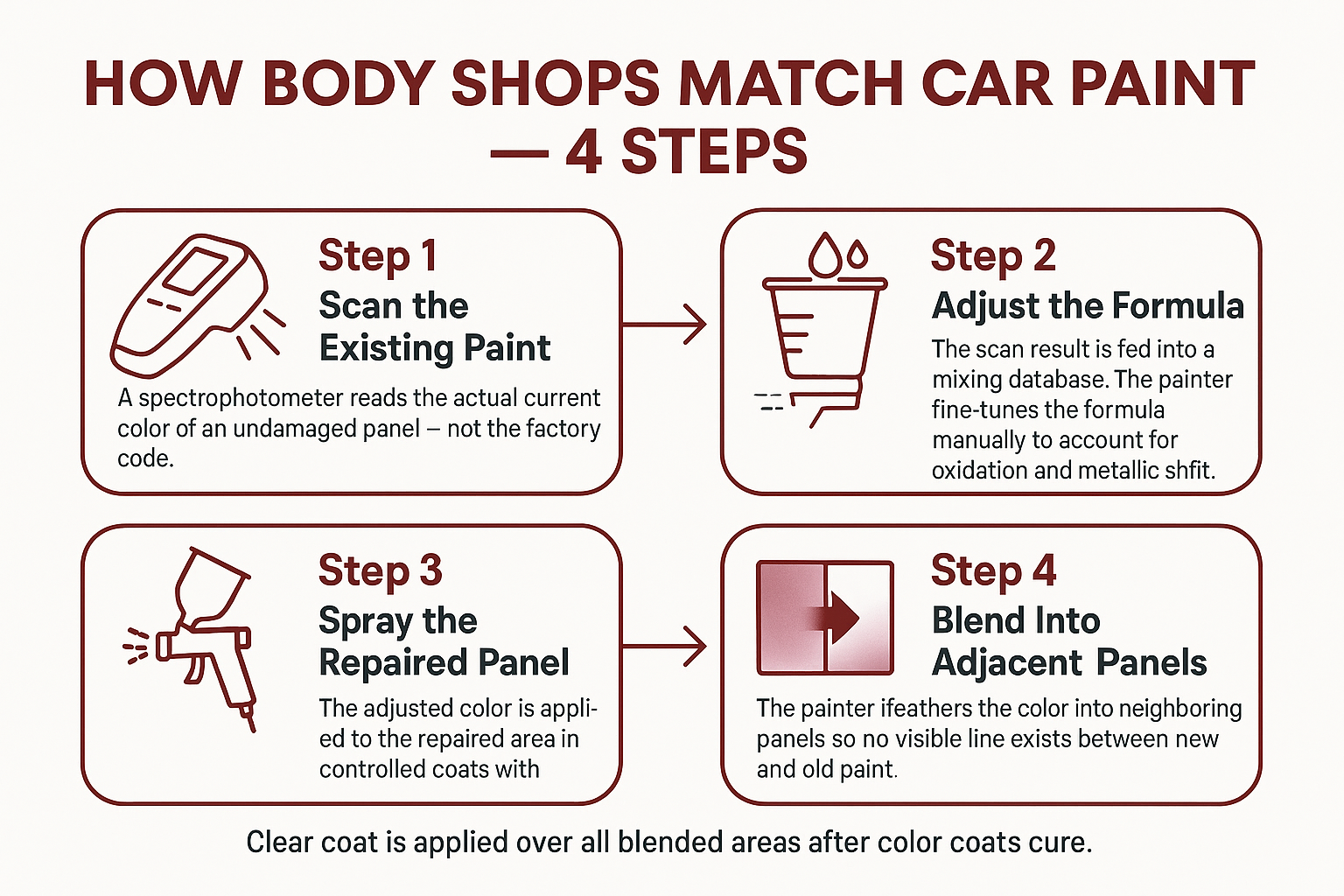 How Shops Match Paint on a Car That's Already Faded